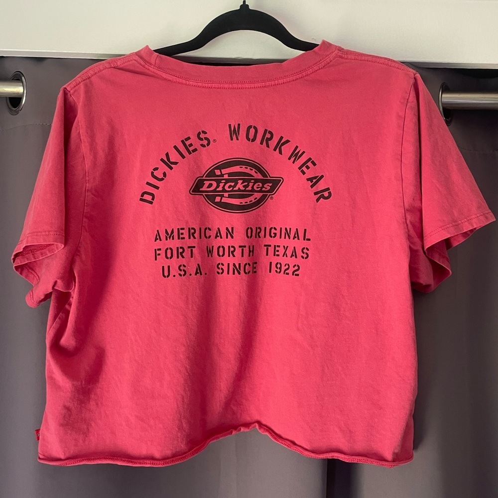 Red Dickies Crop Top